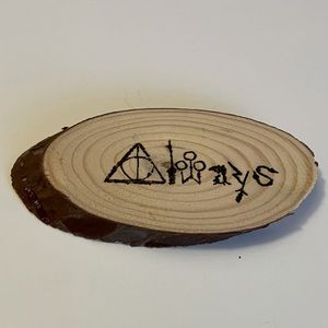 NWT Harry Potter Wood Burned Decor